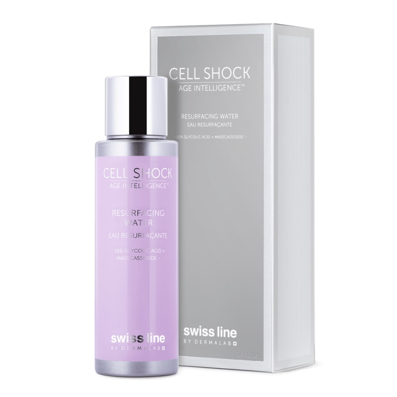 Hỗn hợp peel da không bong tróc tại nhà Swissline cell shock age intelligence resurfacing water